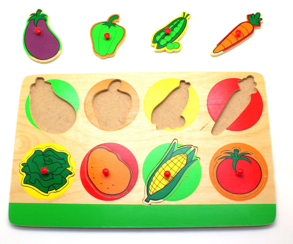 10005 Holzpuzzle Gemüse - Insert Board Vegetables