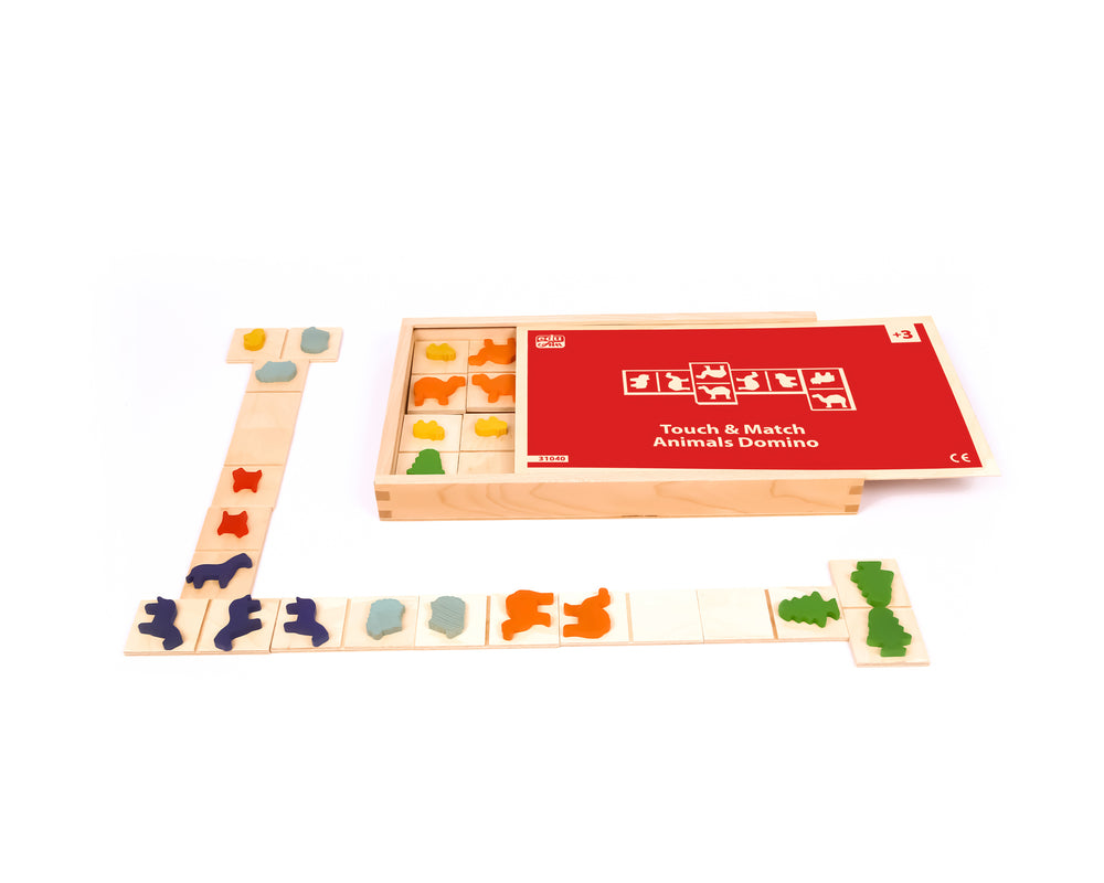 31040 Dominos zum Anfassen und Zuordnen (Tiere) - Touch and Match Dominos (Animals) edu fun edufun 