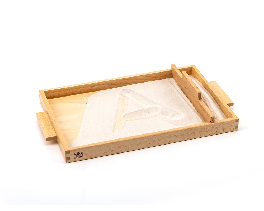 91047 Sand Schreiben-Tablette - Sand Writing Tray Montessori