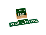 91062 Sandpapier - Doppelbuchstaben - Sand Paper Double Letters Montessori