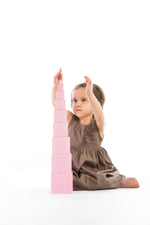 edu fun edufun 91100 Rosa Würfelturm - Pink Cube Tower Montessori