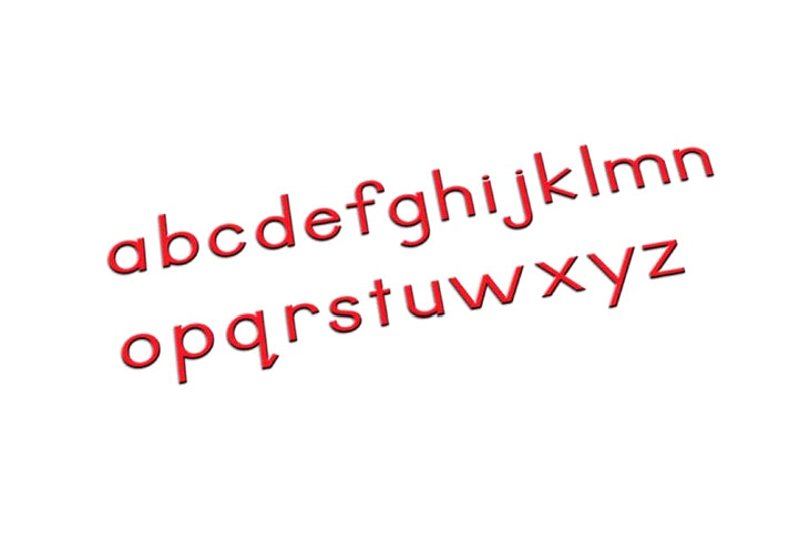 91219 Verschiebbare Alphabet Medium (Rot) - Medium Movable Alphabet (Red) Montessori