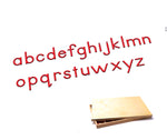 91219 Verschiebbare Alphabet Medium (Rot) - Medium Movable Alphabet (Red) Montessori edu fun edufun 