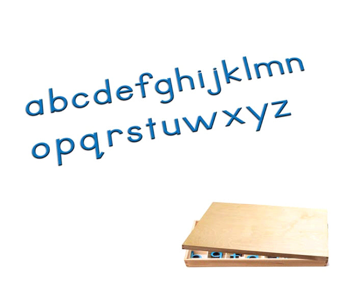 91222 Verschiebbare Alphabet Medium (Blau) - Medium Movable Alphabet (Blue) Montessori