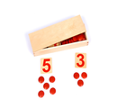 91300 Zahlen und Plättchenzähler - Numbers and Pin-Counters Montessori