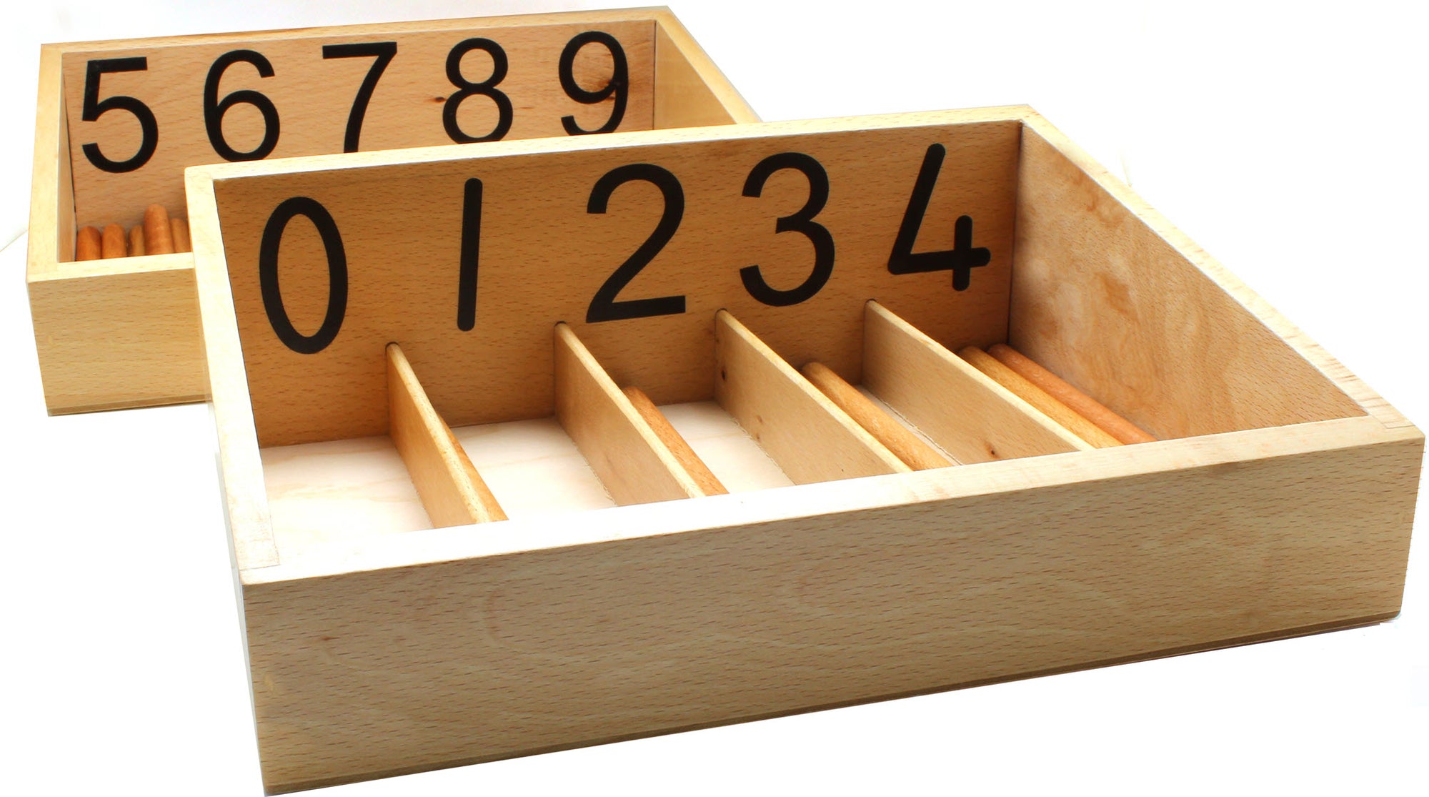 91310 Nummer Spindle Box 0-10 - Number Rods Box 0-10 Montessori – Edu ...